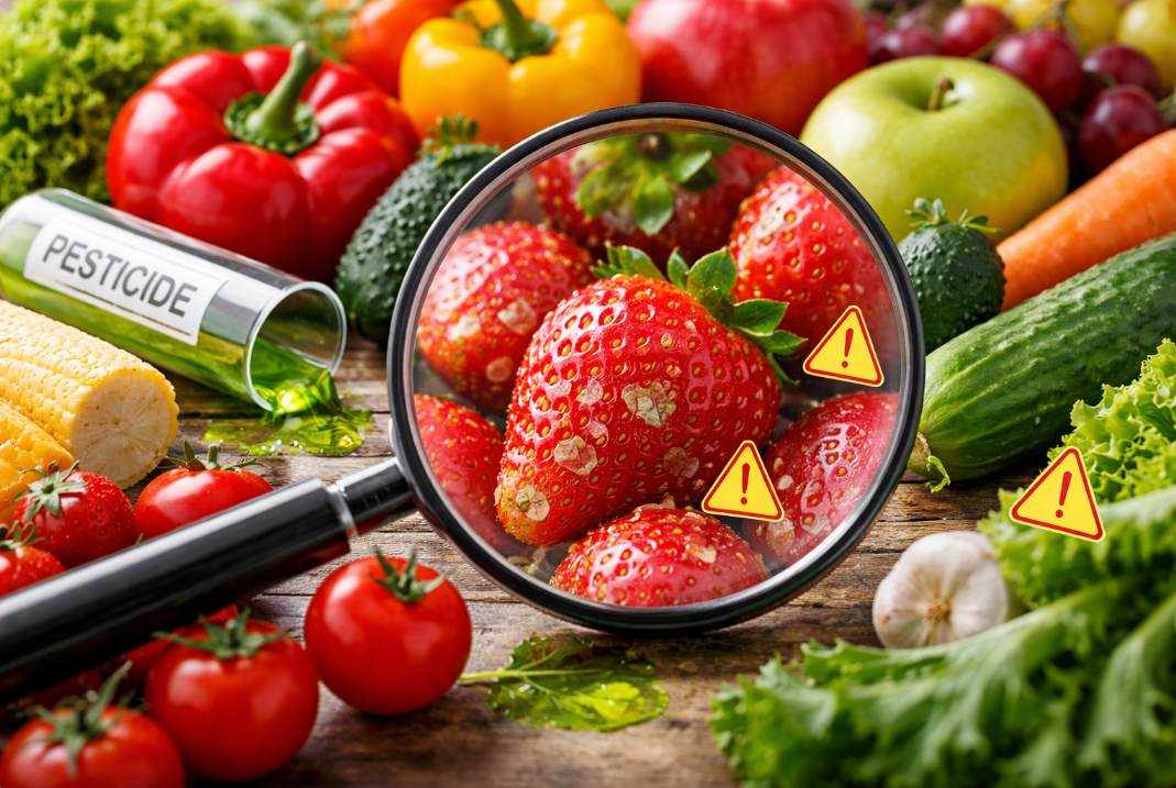 Verdura analizzata per pesticidi e residui chimici